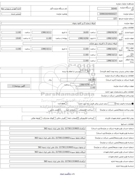 غرفه شماره 2 زیر کانون رضوان 