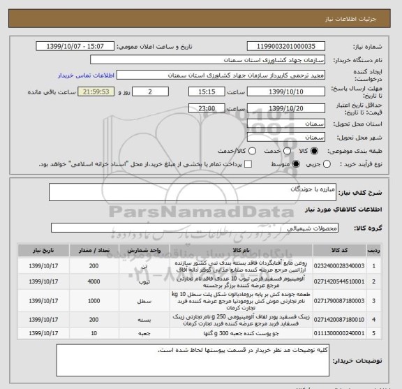 استعلام مبارزه با جوندگان