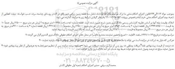 مزایده،مزایده فروش املاک 