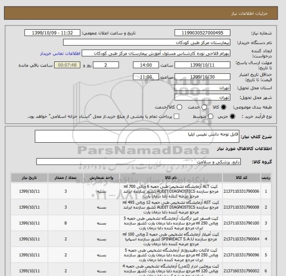 استعلام قابل توجه دانش نفیس ایلیا