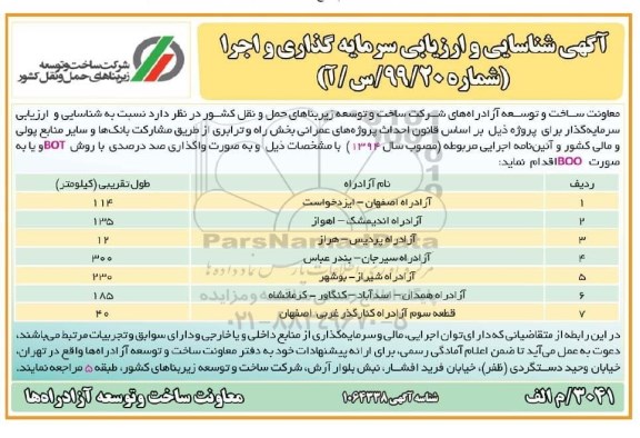 شناسایی و ارزیابی سرمایه گذاری و اجرا ...