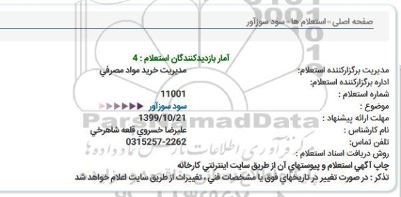 استعلام, استعلام سود سوزآور 