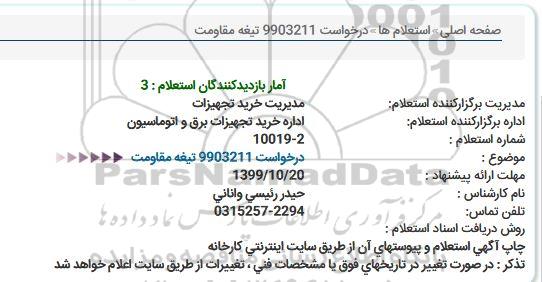 استعلام, استعلام تیغه مقاومت 