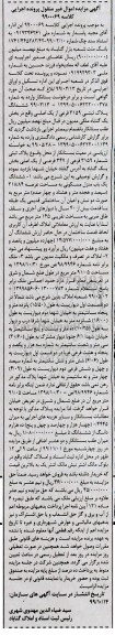 آگهی مزایده،مزایده ششدانگ پلاک ثبتی 3159 فرعی از یک اصلی
