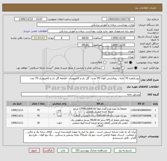 استعلام پتو یکنفره 70 تخته . روبالشتی الوان 70 عدد ، گل دار و کامپیوتری . ملحفه گل دار و کامپیوتری 70 عدد