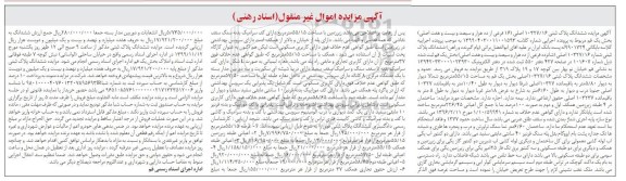 آگهی مزایده،مزایده ششدانگ پلاک ثبتی 10327.16 اصلی بخش یک