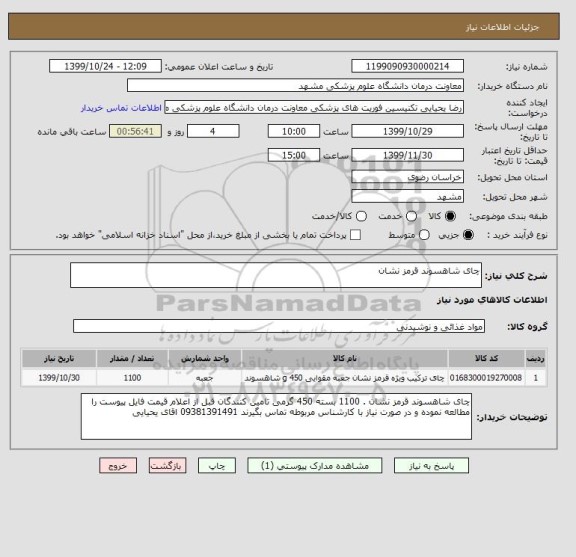 استعلام چای شاهسوند قرمز نشان 