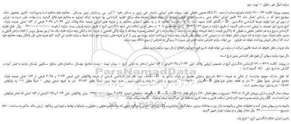 مزایده فروش ملک