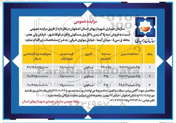 مزایده،مزایده فروش یه پلاک زمین مسکونی