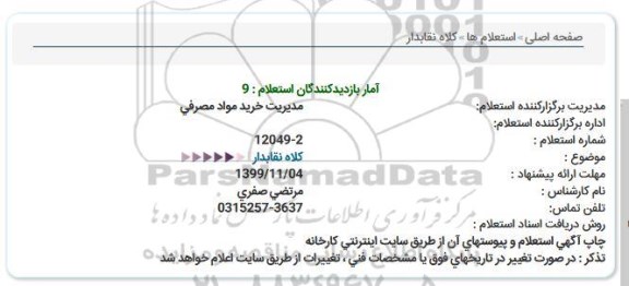 استعلام کلاه نقابدار