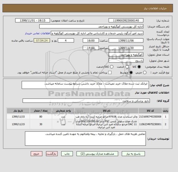 استعلام  ایرانکد ثبت شده ملاک خرید نمیباشد ، ملاک خرید داشتن شرایط پیوست سامانه میباشد.