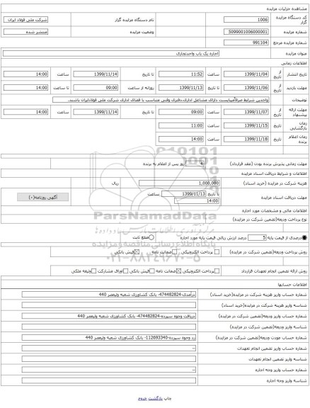 اجاره یک باب واحدتجاری