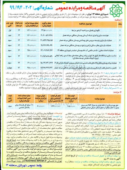 مزایده حق بهره برداری از خانه فرش