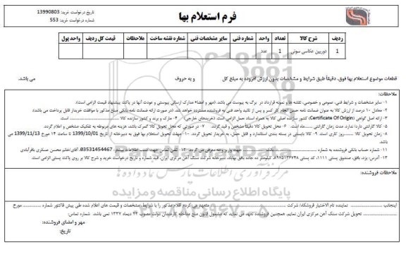 استعلام  دوربین عکاسی سونی