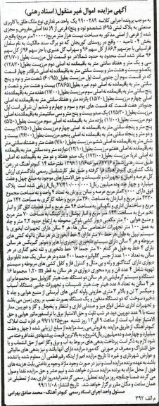 مزایده،مزایده یک واحد مرغداری 20000 مترمربع