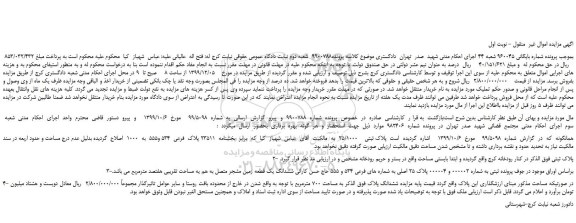 مزایده،مزایده فروش ملک 