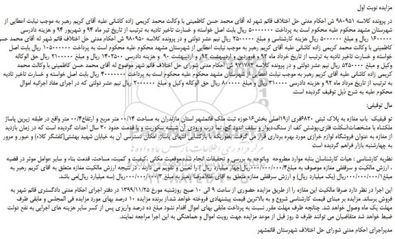 مزایده یک باب مغازه