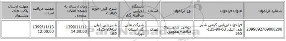 فراخوان ارزیابی کیفی شیر پلی اتیلن 63-90-125-160