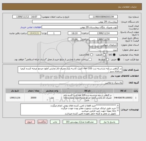 استعلام در گیاهی بر پایه نشاسته ذرت 105 mm کاربرد کاسه یکبار مصرف نام تجارتی آملون مرجع عرضه کننده کیمیا سامانه سبز 