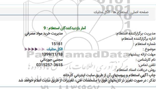 استعلام الکل متلیک  