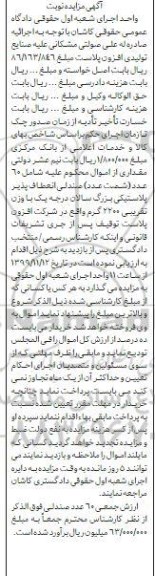 مزایده فروش 60 عدد صندلی انعطاف پذیر پلاستیکی بزرگ سالان