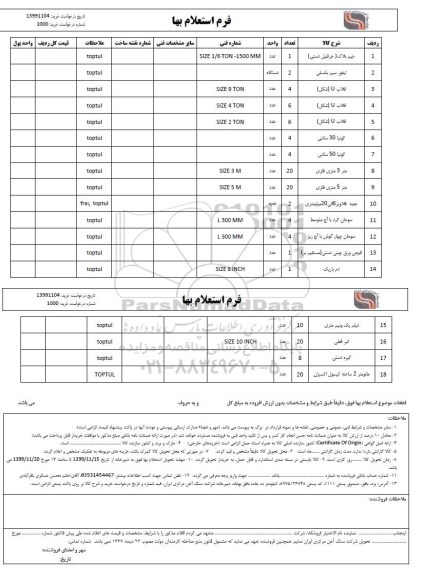 استعلام , استعلام جیم بلاک (جرثقیل دستی)... 