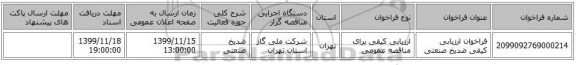 فراخوان ارزیابی کیفی ضدیخ صنعتی 