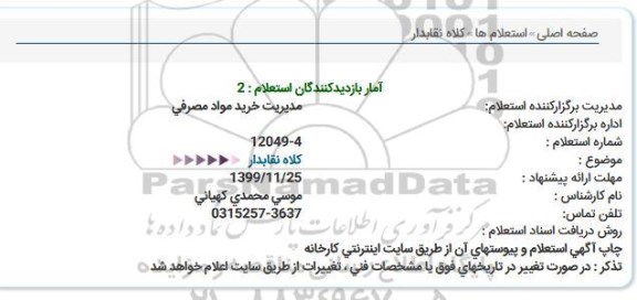 استعلام کلاه نقابدار 