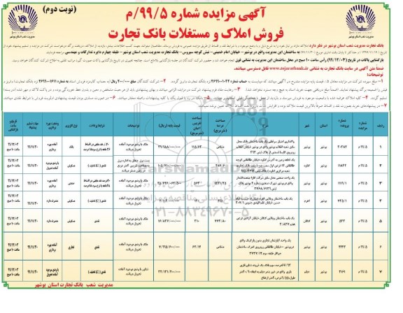 مزایده،مزایده فروش املاک و مستغلات کاربری مسکونی و صنعتی