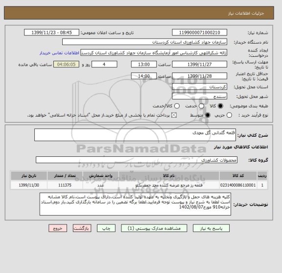 استعلام قلمه گلدانی گل محمدی