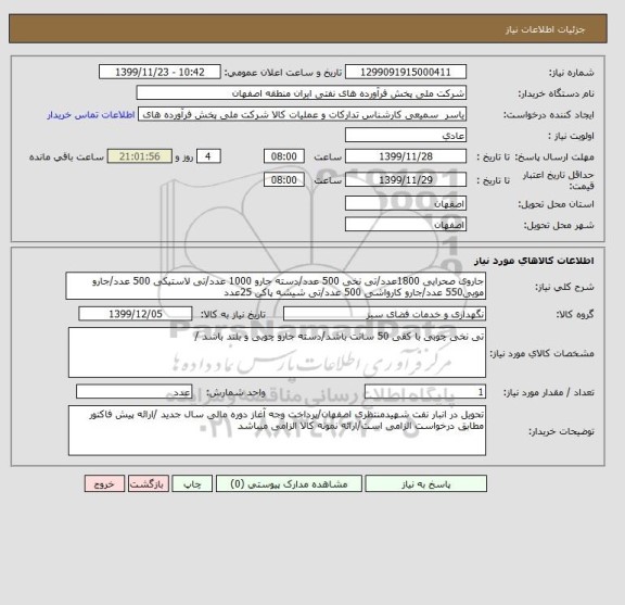 استعلام جاروی صحرایی 1800عدد/تی نخی 500 عدد/دسته جارو 1000 عدد/تی لاستیکی 500 عدد/جارو مویی550 عدد/جارو کارواشی 500 عدد/تی شیشه پاکن 25عدد