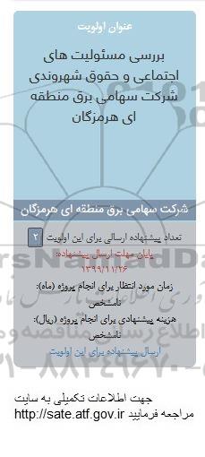 فراخوان، فراخوان  بررسی مسئولیت های اجتماعی و حقوق شهروندی 