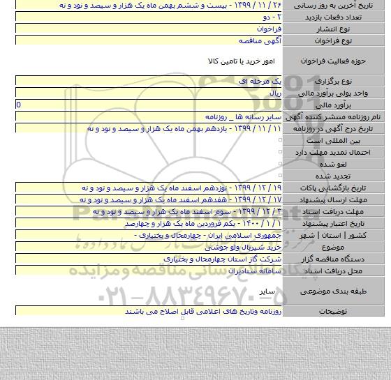 خرید شیربال ولو جوشی