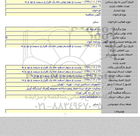 عملیات اجرای نرده حصار پیش ساخته محوطه گمرک ایستگاه آپرین