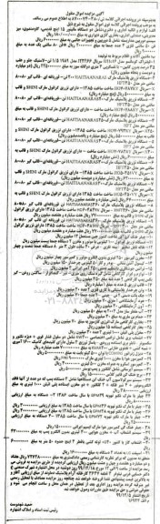 مزایده, مزایده لوازم و اثاثیه اداری و دفتری شامل دو دستگاه مانیتور 15 اینچ...