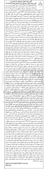 مزایده ،مزایده سه دانگ مشاع از ششدانگ عرصه و اعیان