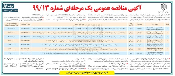 مناقصه تکمیل مدرسه ...