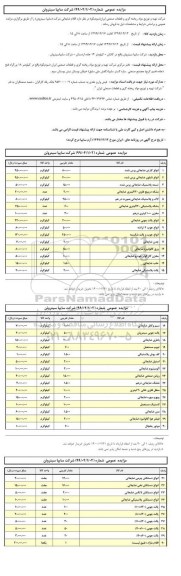 مزایده، مزایده  اقلام ضایعاتی شامل انواع کارتن ضایعاتی و ...