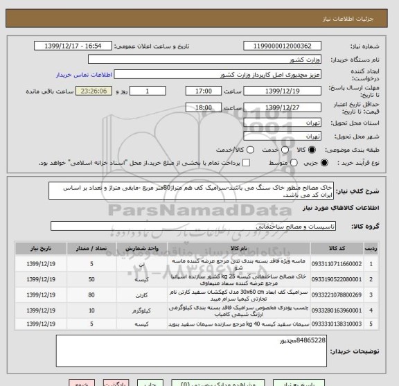 استعلام خاک مصالح منظور خاک سنگ می باشد-سرامیک کف هم متراژ80متر مربع -مابقی متراژ و تعداد بر اساس ایران کد می باشد.