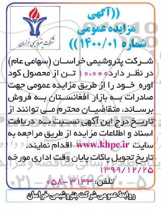 مزایده 10.000 تن از محصول کود اوره 