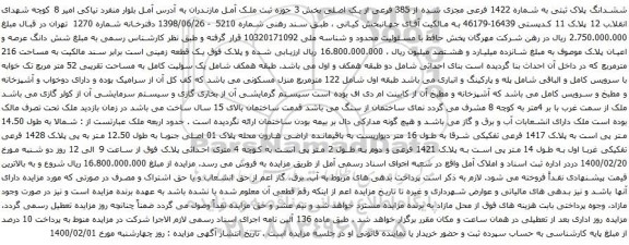 مزایده فروش ملک