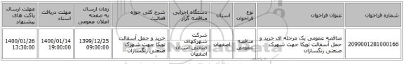 مناقصه عمومی یک مرحله ای خرید و حمل آسفالت توپکا جهت شهرک صنعتی رنگسازان