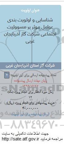 فراخوان شناسایی و اولویت بندی عوامل موثر بر مسوولیت اجتماعی 