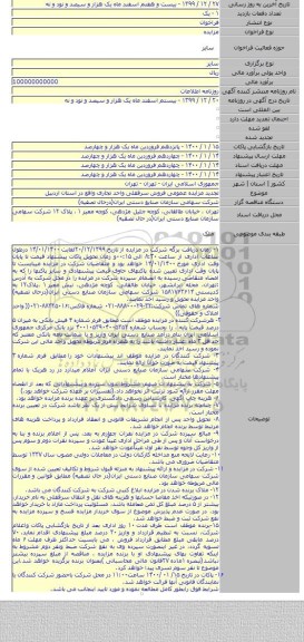 تجدید مزایده عمومی فروش سرقفلی واحد تجاری واقع در استان اردبیل