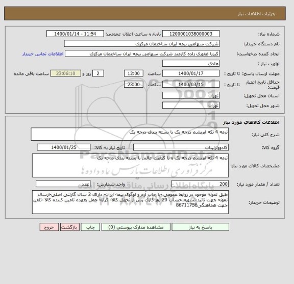 استعلام ترمه 4 تکه ابریشم درجه یک با بسته بندی درجه یک
