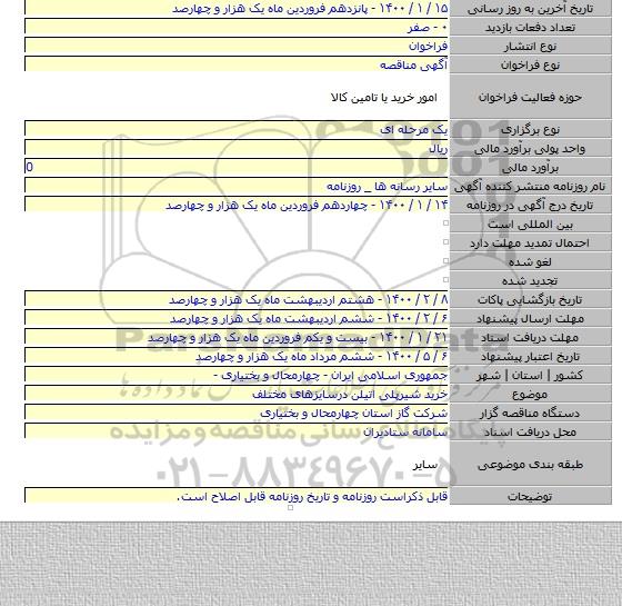 خرید شیرپلی اتیلن درسایزهای مختلف