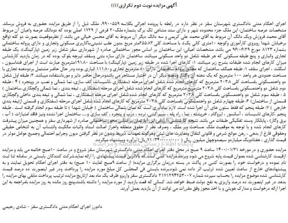 مزایده،مزایده فروش ملک 