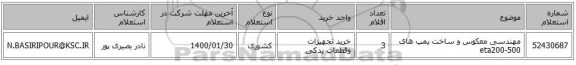 مهندسی معکوس و ساخت پمپ های eta200-500