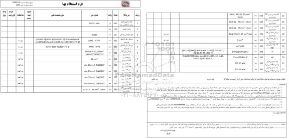 استعلام لوله خرطومی فلزی روکش دار (فلکسی یل...