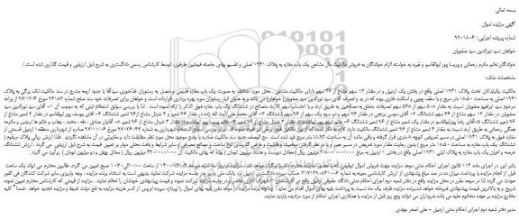 مزایده،مزایده فروش یک باب دکان تحت پلاک 1941 اصلی